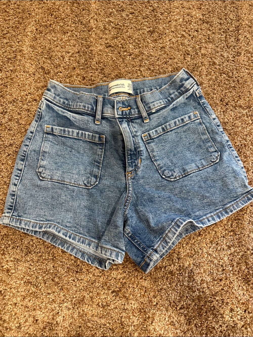 abercrombie kids Light Blue Denim Shorts
